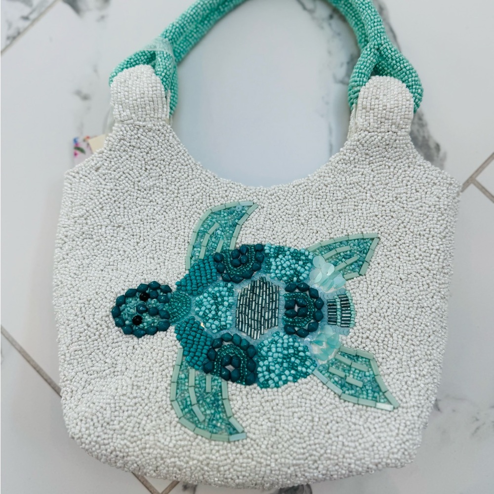 Viral TikTok Beaded Bag Turtle Design NWT